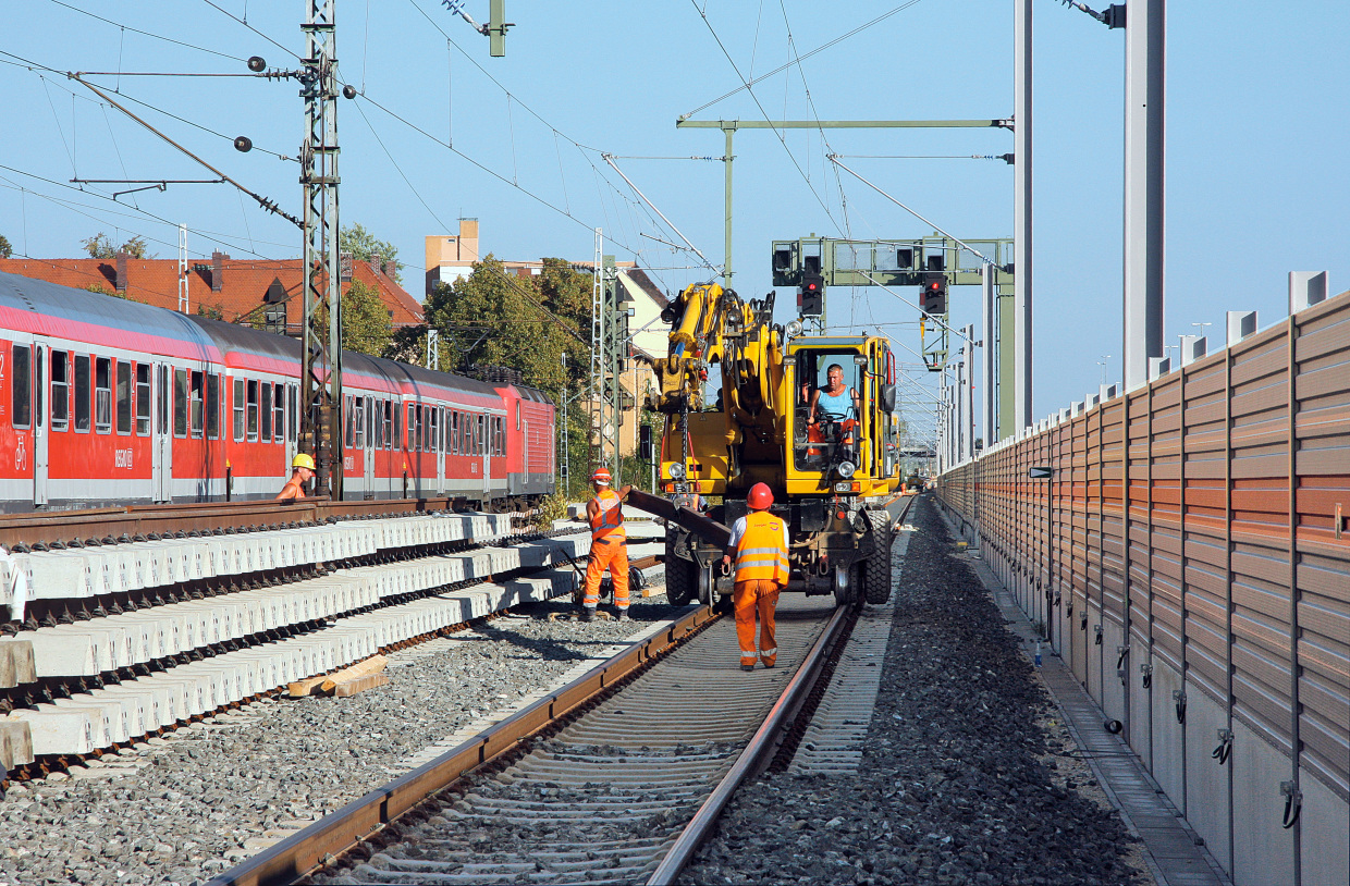 Symbolbild: Gleisbauarbeiten auf dem Streckennetz der Deutschen Bahn. (Foto: © DB AG)