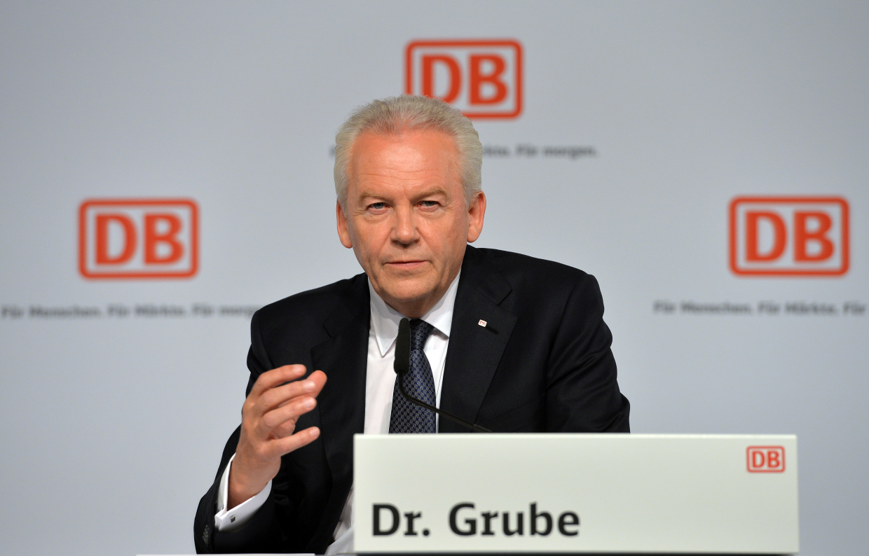 Dr. Rüdiger Grube, Vorstandsvorsitzender der Deutschen Bahn AG (Foto: © DB AG / Oliver Lang)