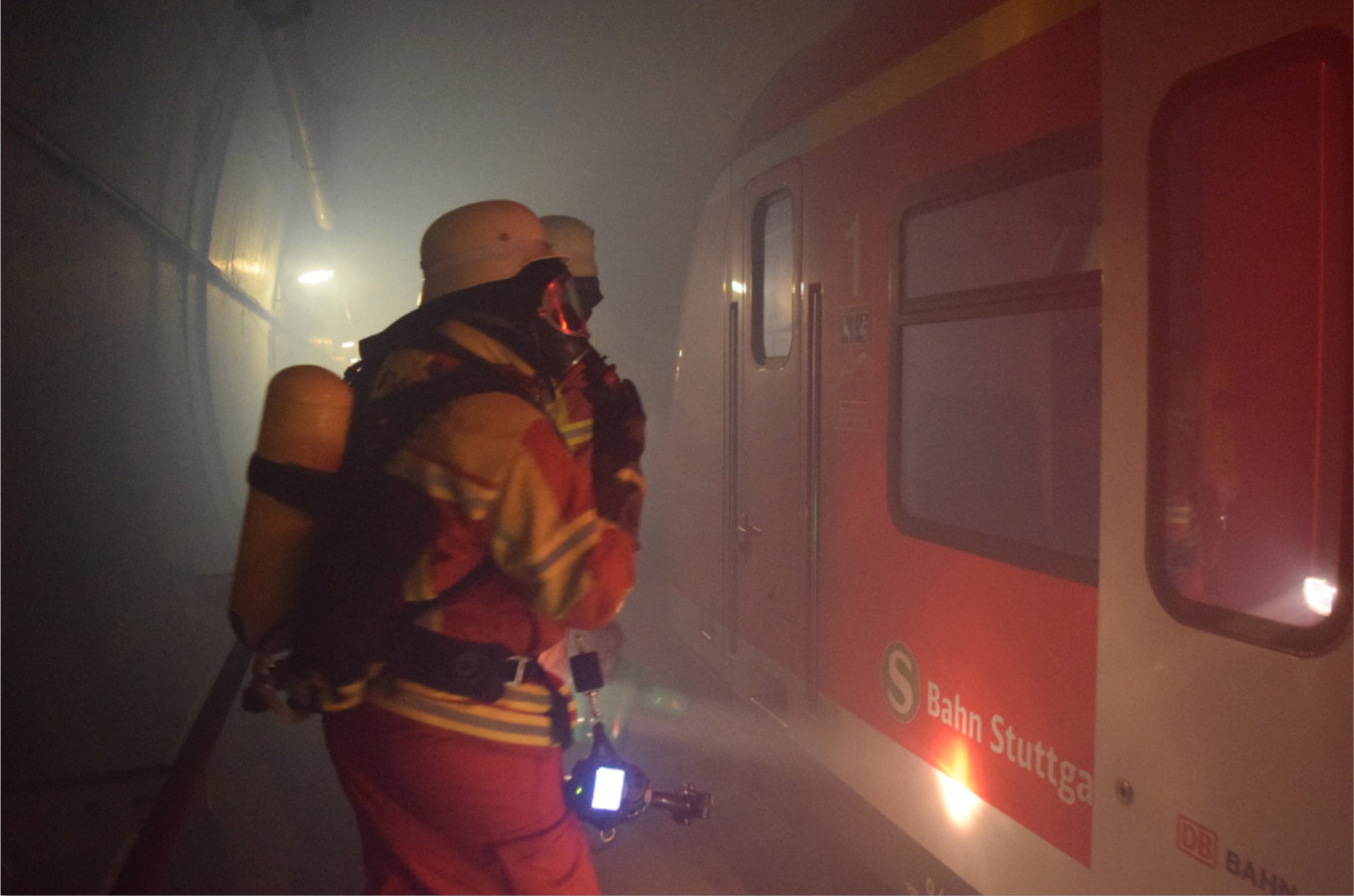 S-Bahn Feuerwehrübung 01