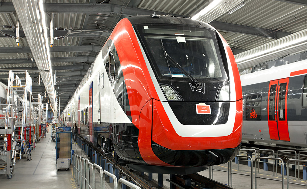 Der neue Doppelstocktriebzug für den Hochgeschwindigkeitsfernverkehr der SBB: Twindexx Swiss Express. (Foto: © SBB)
