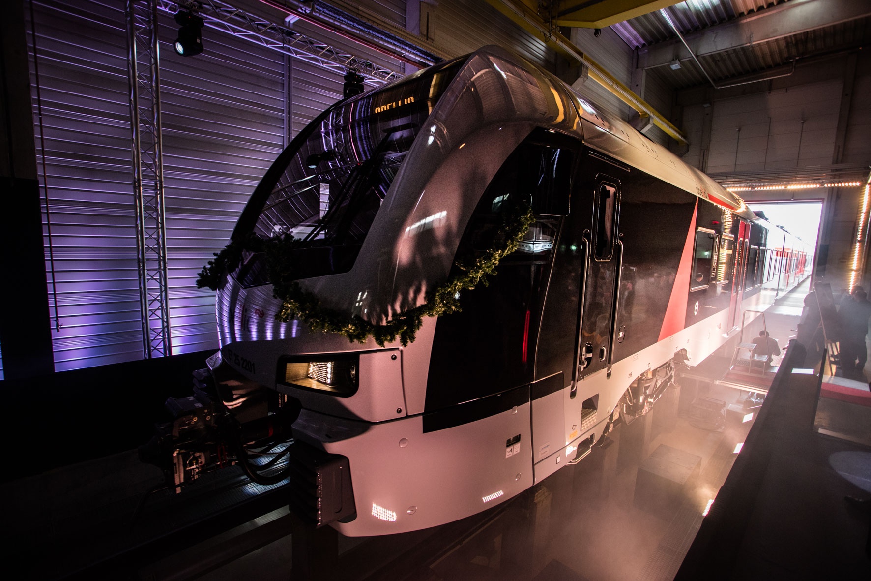 Das erste Fahrzeug vom Typ FLIRT³, das auf dem Niederrhein-Netz zum Einsatz kommt, wurde im Juni 2016 der Öffentlichkeit vorgestellt. (Foto: © Abellio)