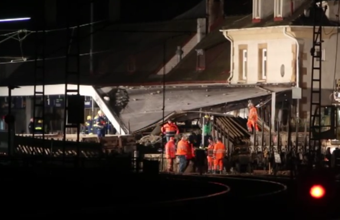 Am 30.11.2012 krachten herrenlose Güterwagen in den Bahnhof Stuttgart-Feuerbach.