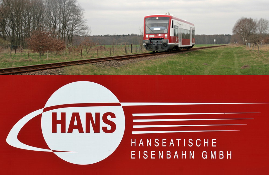 Ein Dieseltriebwagen der Hanseatischen Eisenbahn GmbH. (Foto: © HANS)
