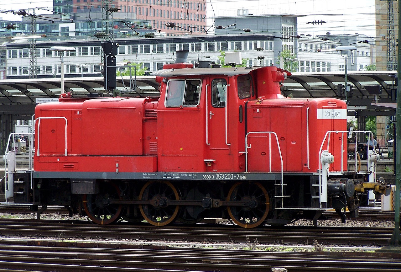 Symbolbild: Rangierlok der Baureihe 363. (Quelle: Wikipedia/Urmelbeauftragter)